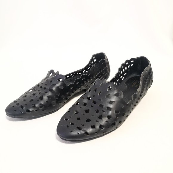 GH Bass Leather Laser Cut Flats Size 8.5 - Picture 6 of 15